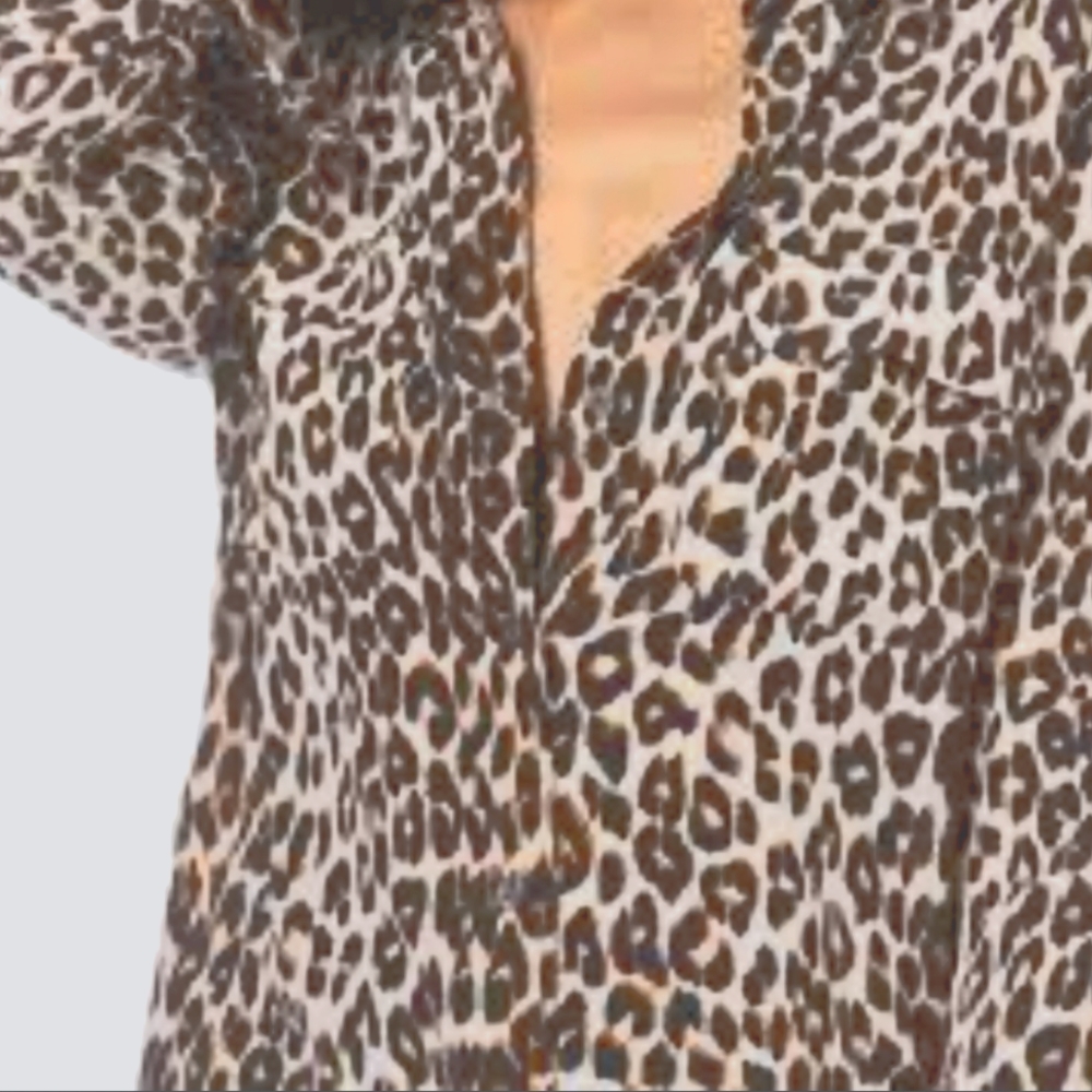 Leopard print blouse